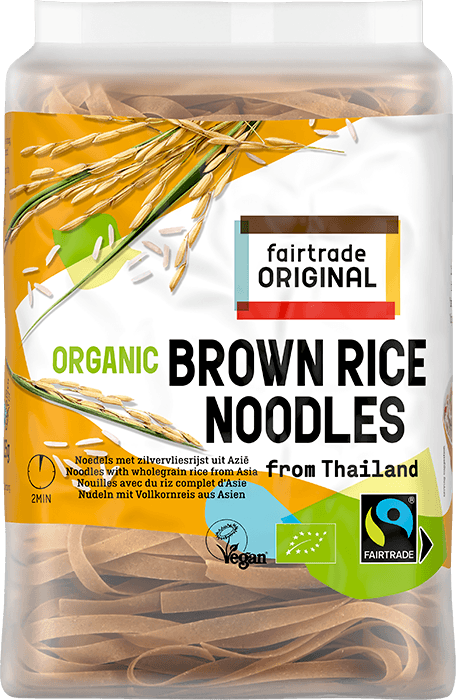 Thailändische braune Reisnudeln