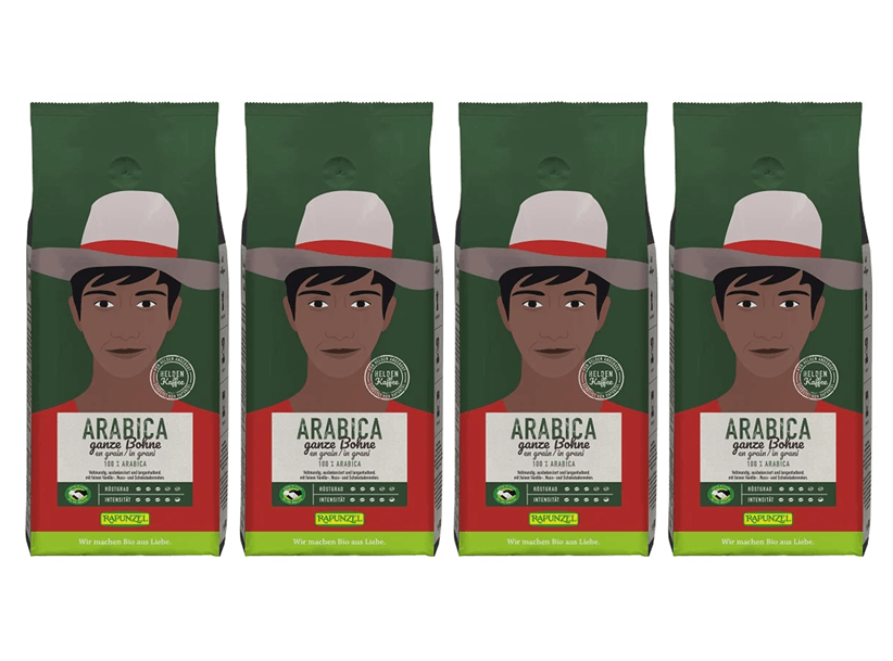 Rapunzel Arabica Heldenkaffee Bohne 4er Set
