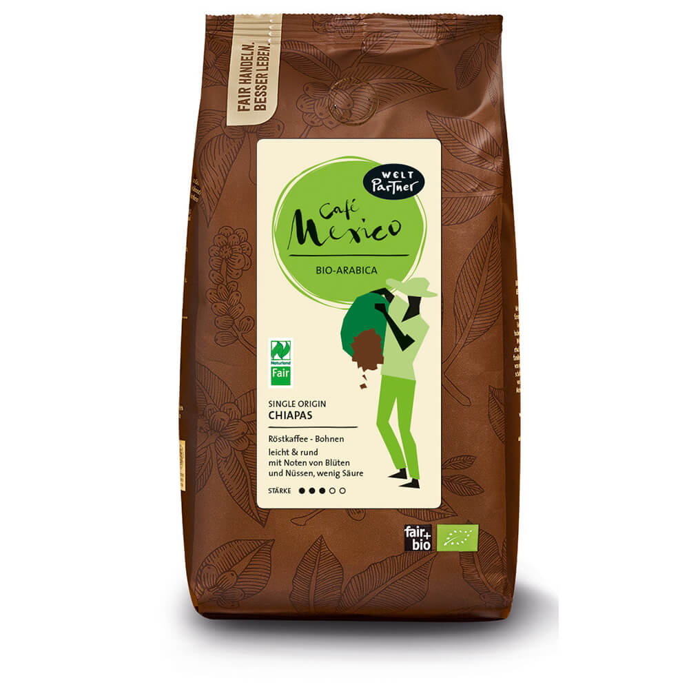 Weltpartner Café Mexico naturmild ganze Bohne