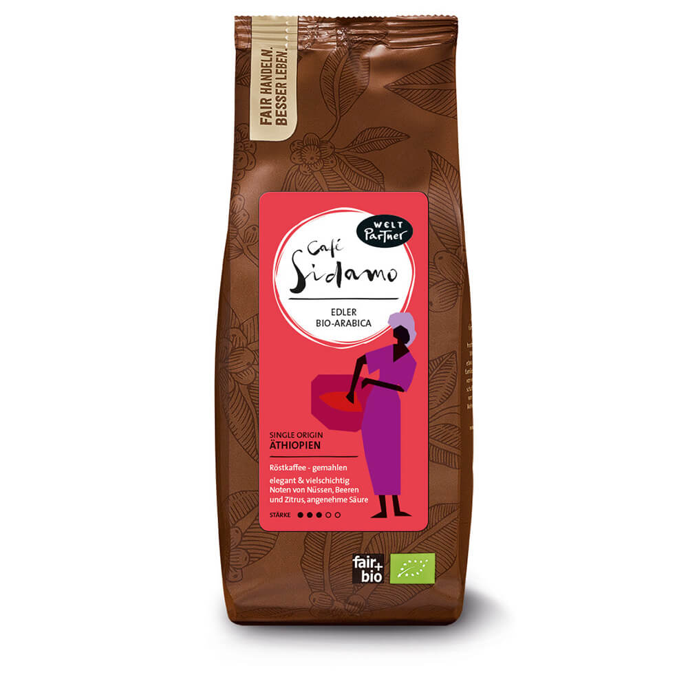 Weltpartner Café Sidamo Arabica gemahlen
