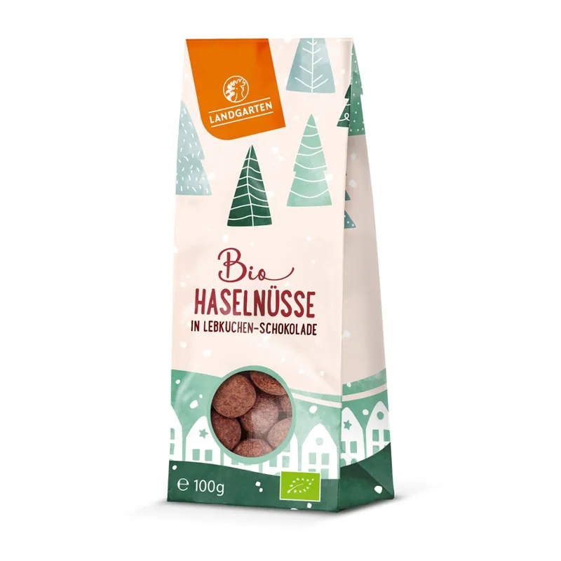 Landgarten Bio Haselnüsse in Lebkuchen-Schokolade