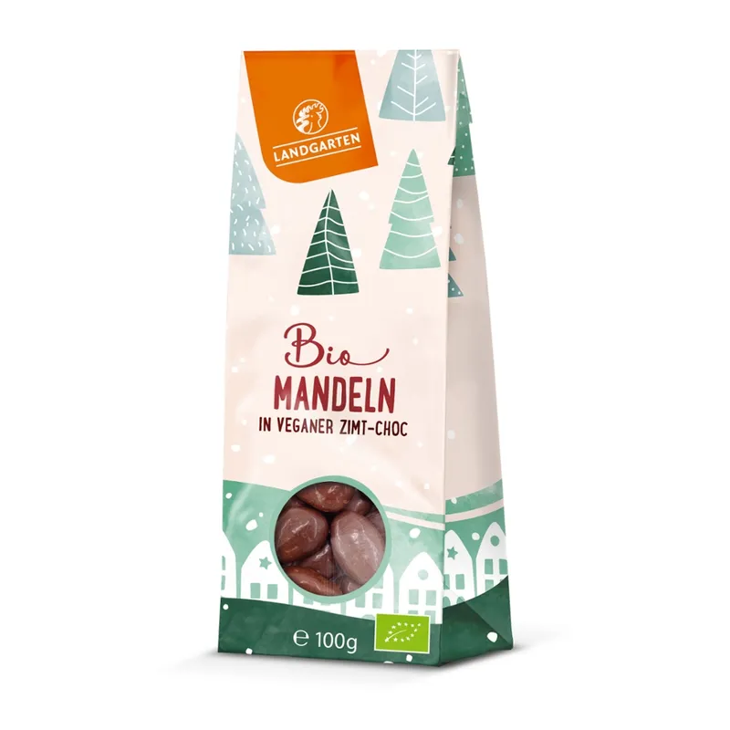 Landgarten Bio Zimt Mandeln in Schokolade