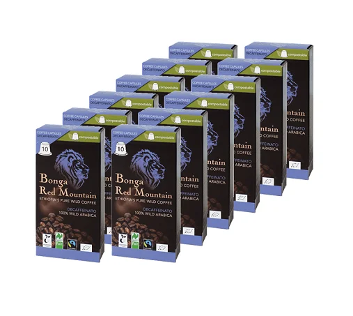 Kaffeekapseln Bonga Red Mountain Decaffeinato 120er Set