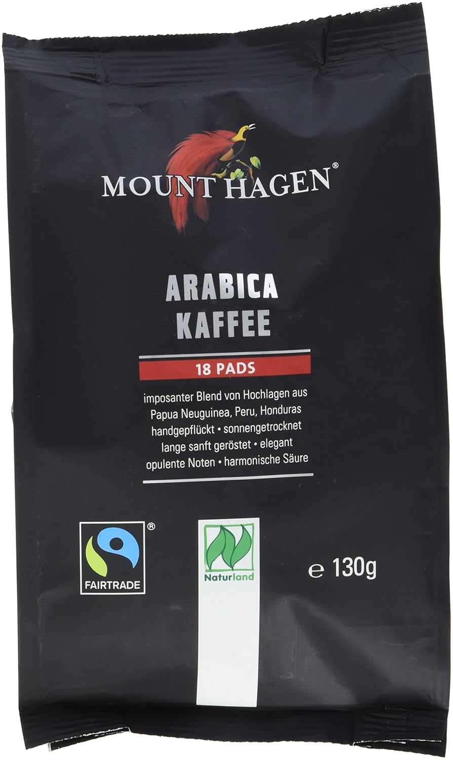 Mount Hagen Fairtrade Röstkaffee Pads