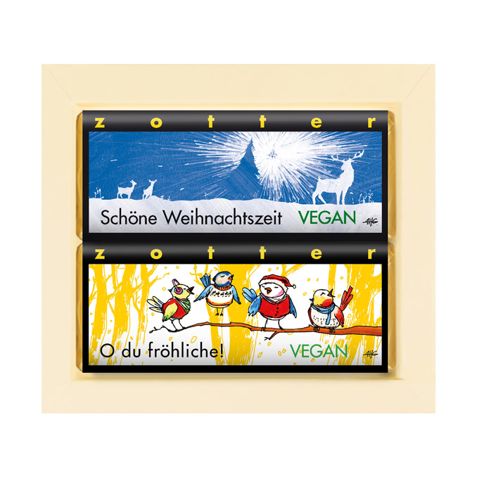 Zotter Schokolade Geschenkset Frohes Fest