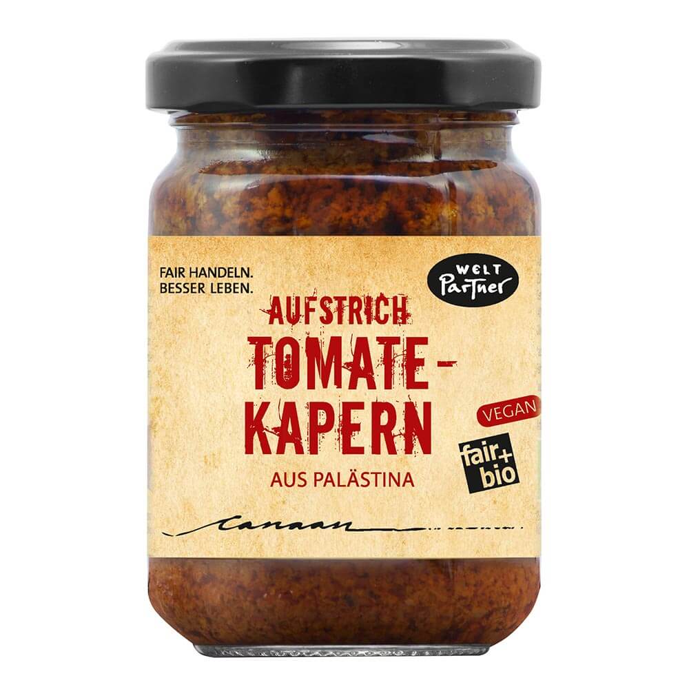 Tomate-Kapern Aufstrich aus Palästina
