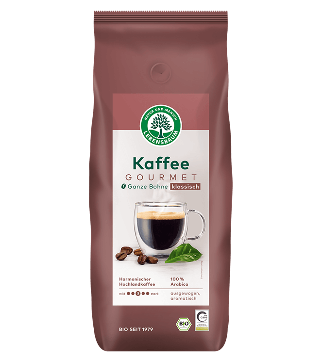 Lebensbaum Kaffee Gourmet klassisch 1kg Bohne