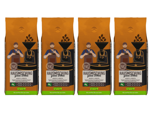 rapunzel heldenkaffee hausmischung bohne 4er Set