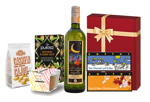 Geschenkset Herzlichen Glückwunsch bordeaux
