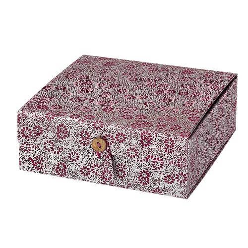 Geschenkbox lila blume handgeschöpftes papier
