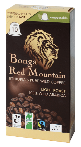 kaffeekapsel bonga red mountain light roast