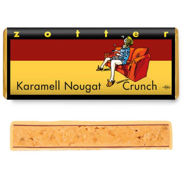 zotter schokolade karamell nougat crunch