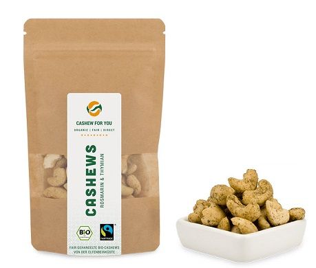 cashew rosmarin thymian bio fairtrade