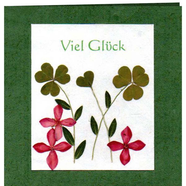 Glückwunschkarte Viel Glück