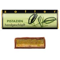 zotter handgeschöpft pistazie mini tafel