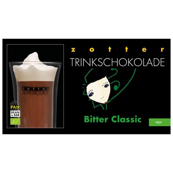 zotter trinkschokolade bitter classis