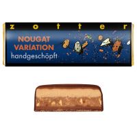 Fairtrade Schokolade Zotter Nougatvariation mini tafel