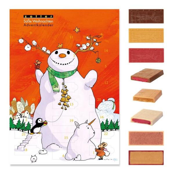 zotter adventskalender süße weihnachten
