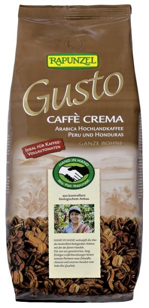 rapunzel arabica kaffee crema gusto bohne 1kg