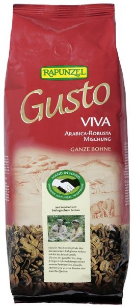 rapunzel kaffee gusto viva bohne 1kg