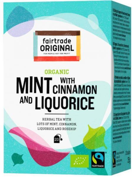 fairtrade original tee minze zimt
