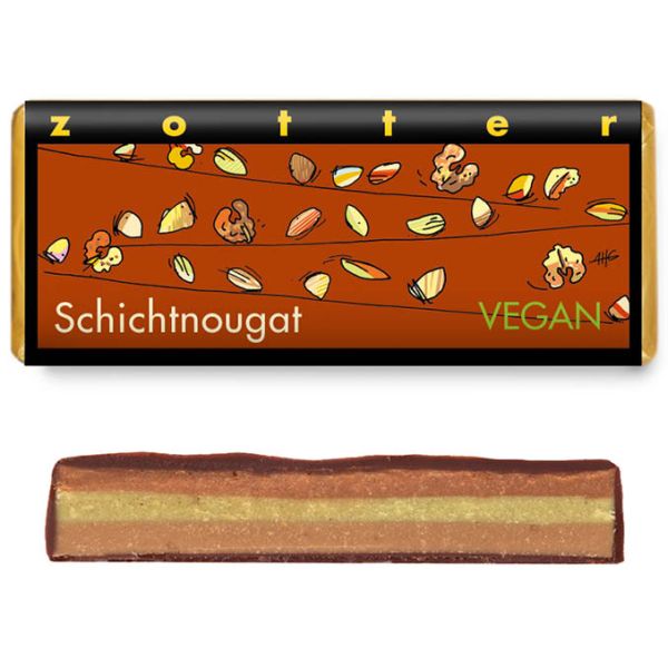 zotter schokolade schichtnougat vegan