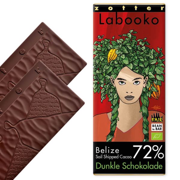 Fairtrade Schokolade Zotter Labooko 72% Belize