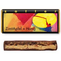 zotter Fairtrade Schokolade ZimtApfel + Honig