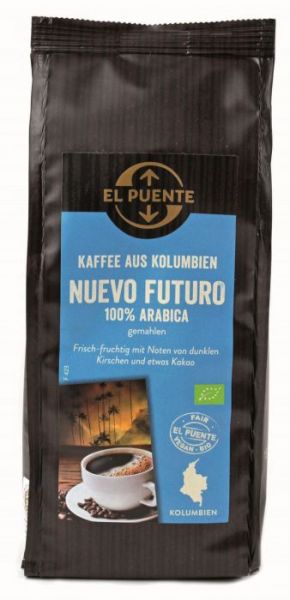 Arabica Kaffee Kolumbien Nuevo Futuro gemahlen