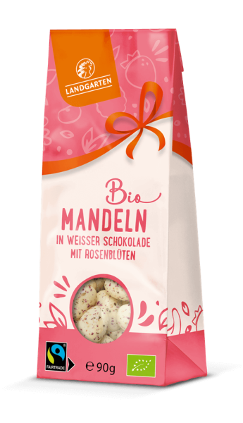 Landgarten Bio Mandeln weiße schokolade