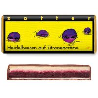 Zotter Schokolade handgeschöpft Heidelbeere Zitrone