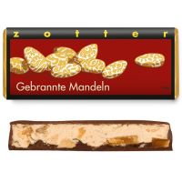 zotter schokoladentafel gebrannte mandeln