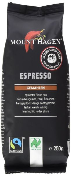 Mount Hagen Espresso 250g gemahlen