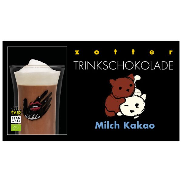 Zotter Trinkschokolade Milch Kakao 1