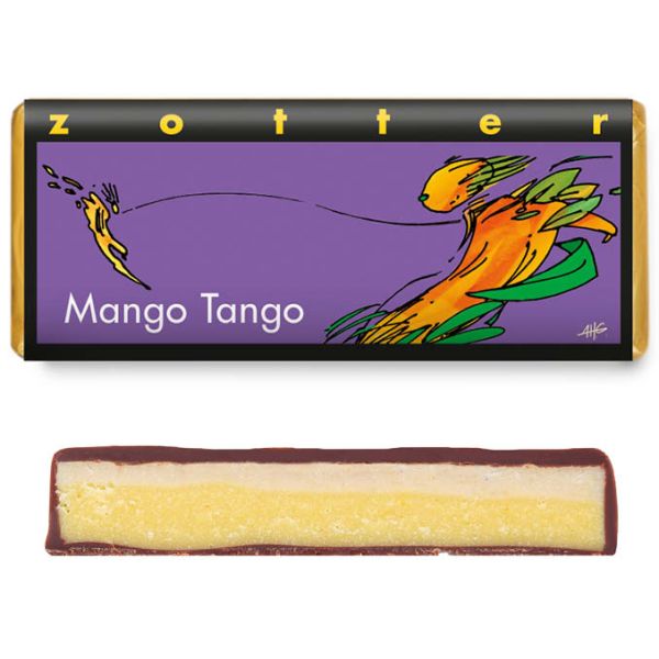 Zotter Schokolade handgeschöpft Mango Tango