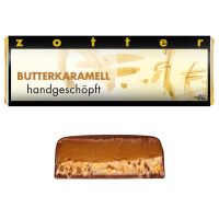 zotter handgeschöpft butter karamell mini tafel