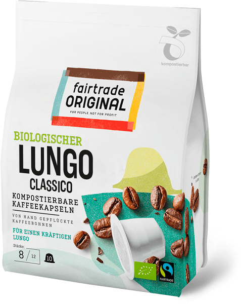 fair trade original espressokapseln lungo kompostierbar