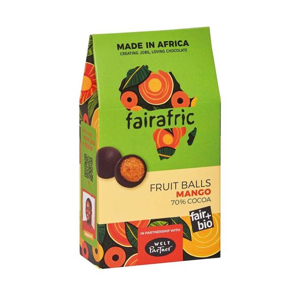 fairafric fruitballs mango verpackt