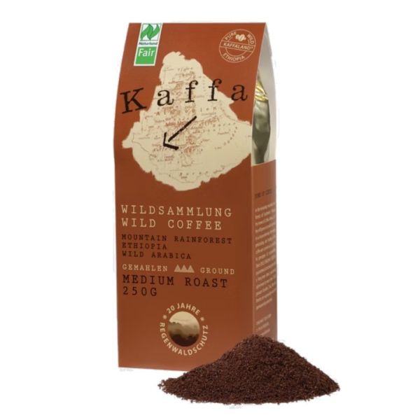 Kaffa Fairtrade Wildkaffee medium gemahlen