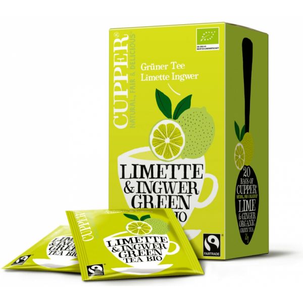 Cupper Grüner Tee Limette Ingwer