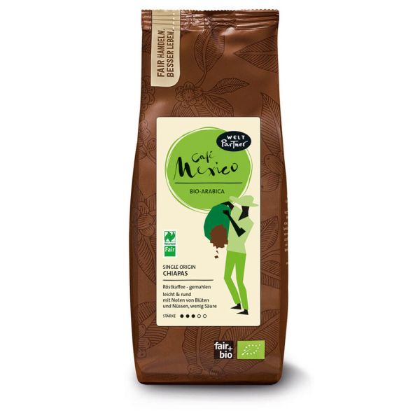 weltpartner cafe mexico 500g gemahlen