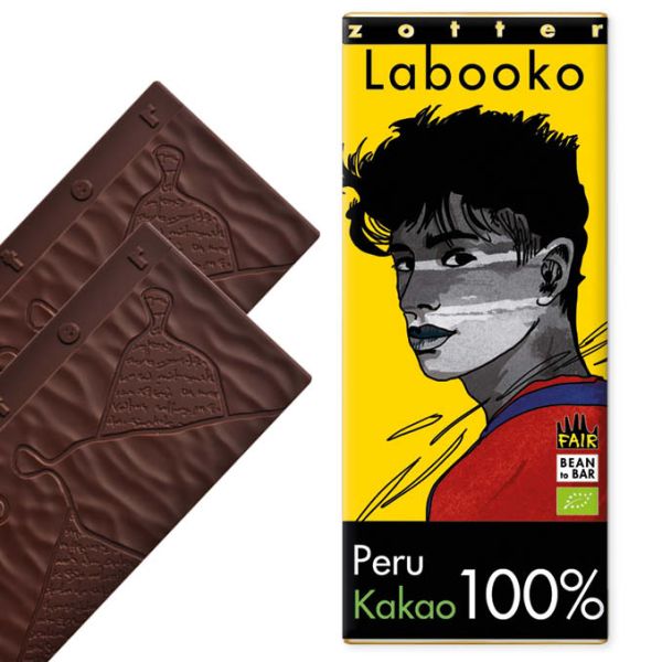 Fairtrade Schokolade Zotter Labooko 100% Peru
